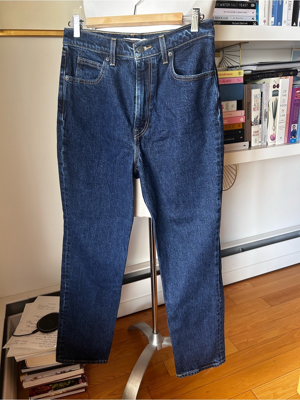 LEVI’S 70’s high slim straight Women’s Dark Blue Denim Jeans - Classic Fit